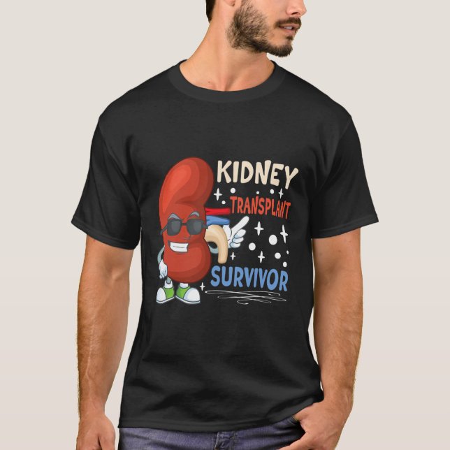 Transplantation Operation Nierenspender Nierenerkr T-Shirt (Vorderseite)