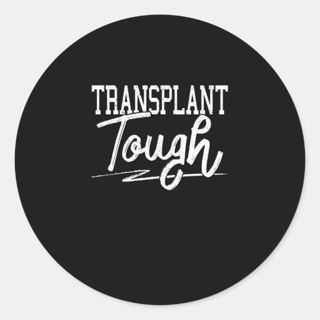 Transplantation Runder Aufkleber (Vorderseite)