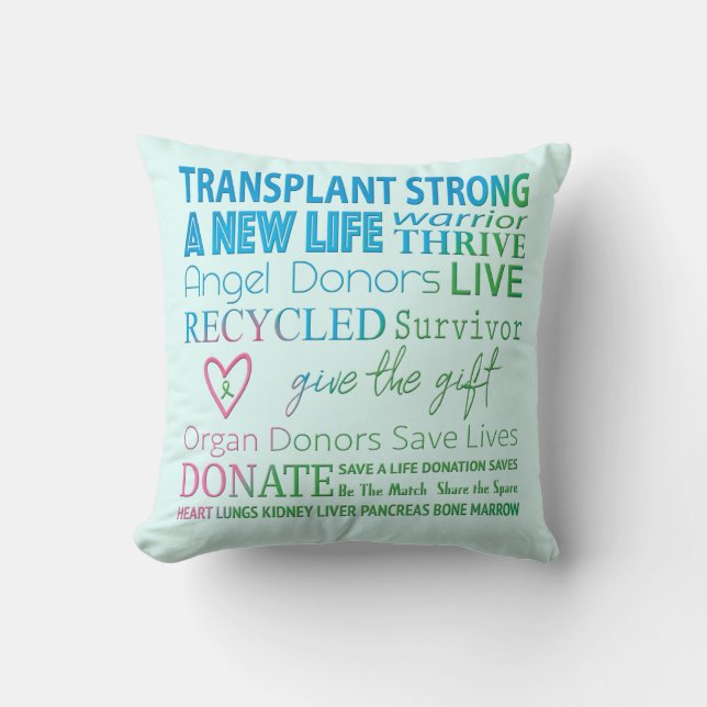 Transplantation Sensibilisierung für starke Organs Kissen (Vorderseite)