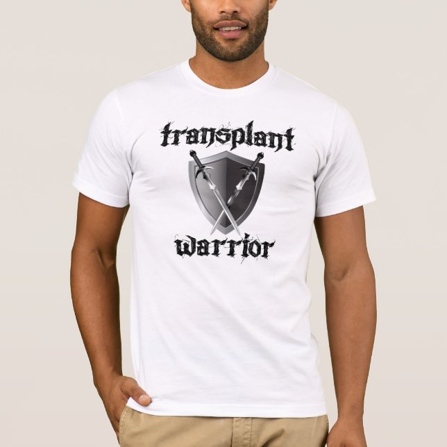 Transplantationswarrior/Schild T-Shirt (Vorderseite)
