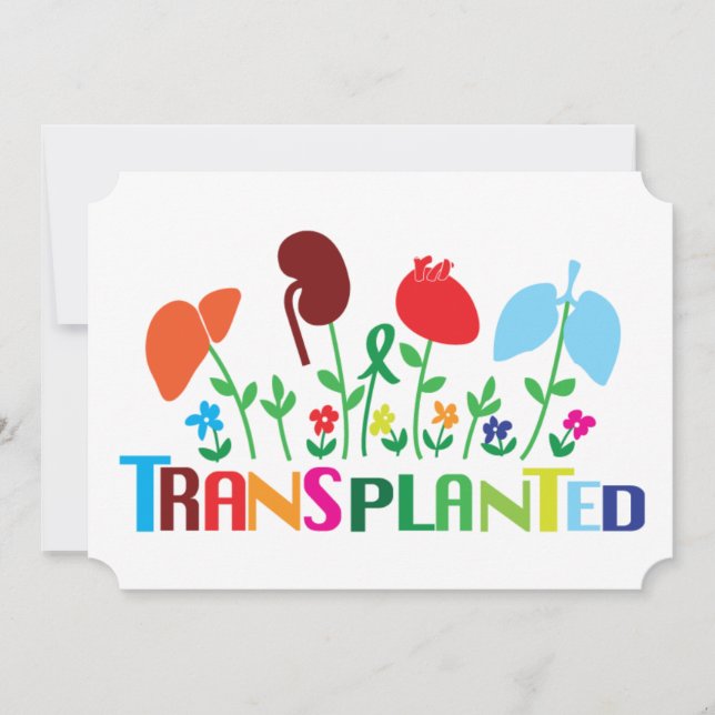 Transplantatkarte für transplantierte Bright-Organ (Vorderseite)
