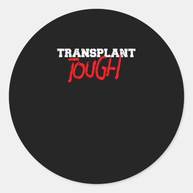 Transplantatstrauch Runder Aufkleber (Vorderseite)