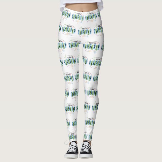 Transplantatübergabe Retrostil Leggings (Vorderseite)