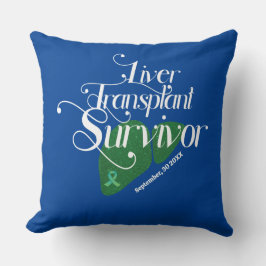 Transplantatüberlebensmittel Custom Throw Pillow Kissen