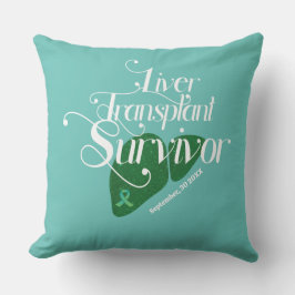 Transplantatüberlebensmittel Custom Throw Pillow Kissen