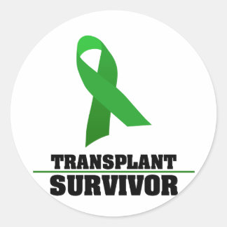 Transplantatüberlebensmittel Runder Aufkleber