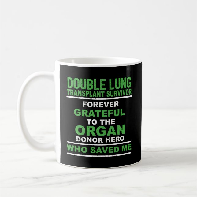 Transplantatübersiedler für immer dankbar kaffeetasse (Links)