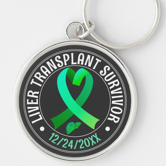 Transplantatübersiedlung Green Ribbon Custom Schlüsselanhänger (Vorne)