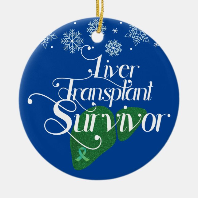 Transplantatübersiedlung Grüne Leber - Custom Holi Keramik Ornament (Vorne)