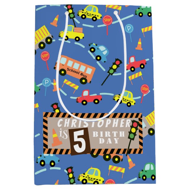 Transport Blue Mittlere Geschenktüte (Vorderseite)