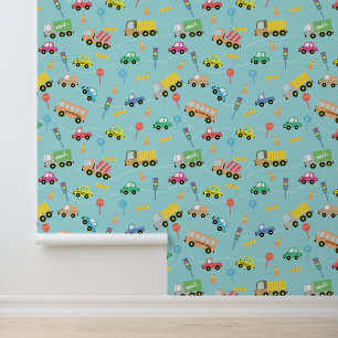 Transport Blue Tapete