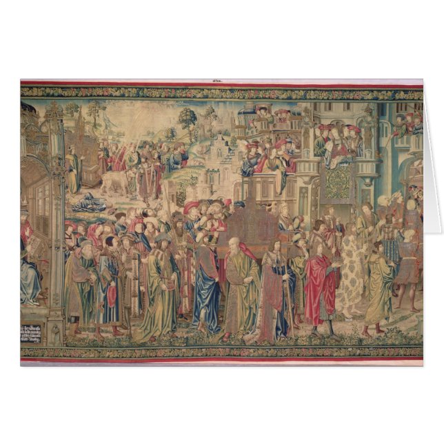 Transport der Arche des Vertrages, Tapestr (Vorderseite (Horizontal))