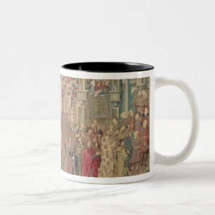 Transport der Arche des Vertrages, Tapestr Zweifarbige Tasse