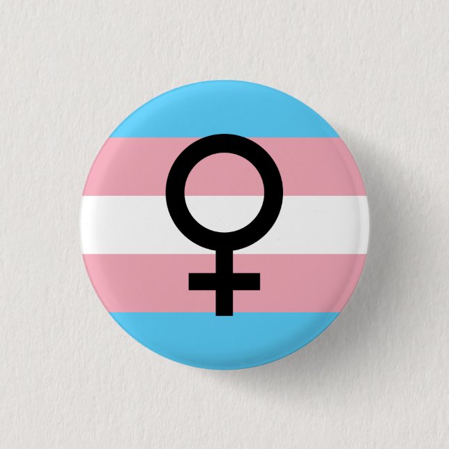 Transport-Frauen-Stolz Button (Vorderseite)