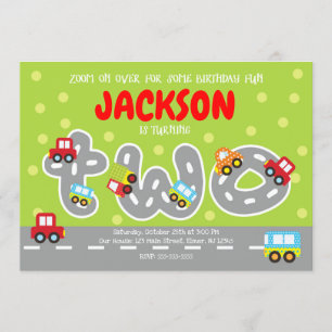 Transport Invitation du 2e anniversaire