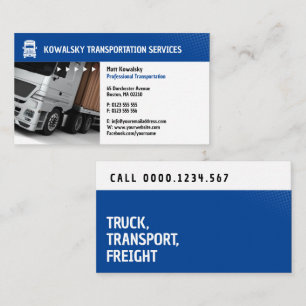 Transport & Logistik Lastkraftwagen Visitenkarte