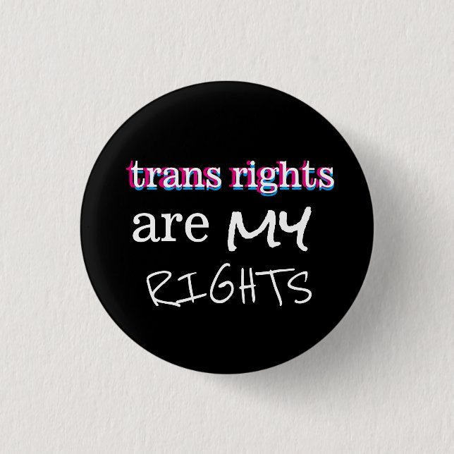 Transport-Rechte sind mein Rechtknopf Button (Vorderseite)