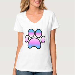 Transport-Stolz-Tatzen-Druck T-Shirt