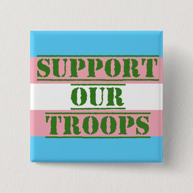 Transport-Stolz-Unterstützung unser Truppe-Knopf Button (Vorderseite)