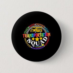 Transport-Team Zurück zur Schule Busfahrer Montag Button