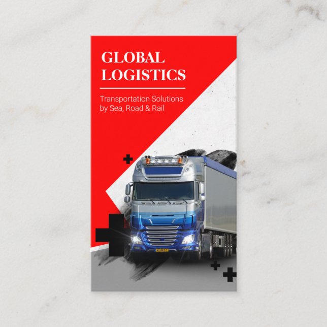 Transport- und Logistikunternehmen  Visitenkarte (Vorderseite)