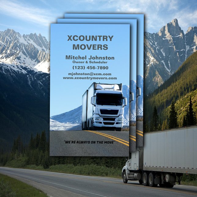 Transport- und Speicherunternehmen Visitenkarte (Von Creator hochgeladen)