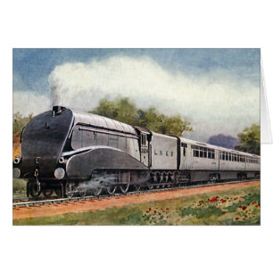 Transport vintage, train moderne à grande vitesse 