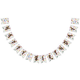 Transport White Wimpelkette