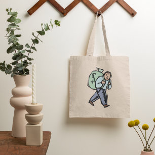 Transportant Un Sac D'argent