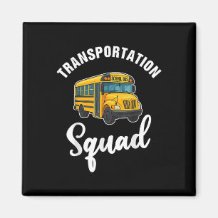 Transportation Squad Lustiger Busfahrer Zurück zur Magnet