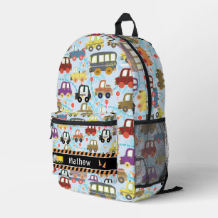 Transportboys Blue Bedruckter Rucksack