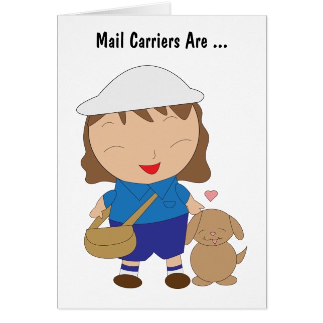 Transporteur de courrier Postal Drôle femme appréc (Devant)