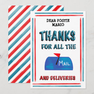 Transporteur   Postie Merci Pour Tout Le Courrier