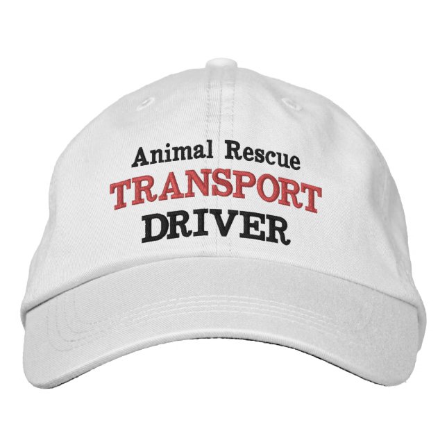 Transportfahrer für Tierrettungsfahrzeuge mit best Bestickte Baseballkappe (Vorderseite)