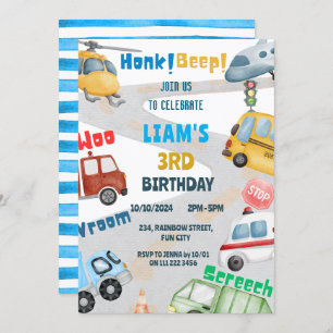 Transportflugzeug Hubschrauberbus Geburtstag Einladung