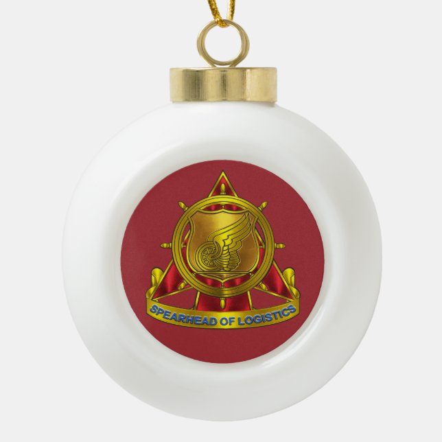 Transportkorps Keramik Kugel-Ornament (Vorderseite)