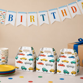 Transportthema Geburtstagswrapping Papier groß Geschenkschachtel