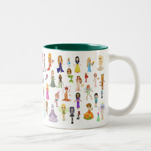 Transportwagen-Tasse Zweifarbige Tasse