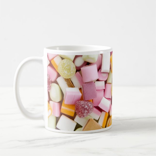 Transportwagenmischungs-Hintergrund-Tasse Kaffeetasse (Links)