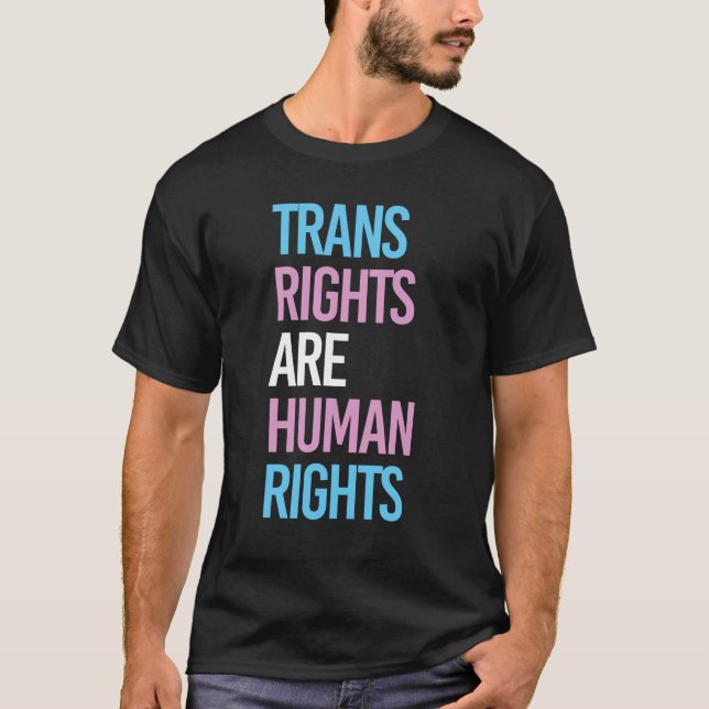 TRANSRECHTE SIND MENSCHENRECHTE T-Shirt (Vorderseite)