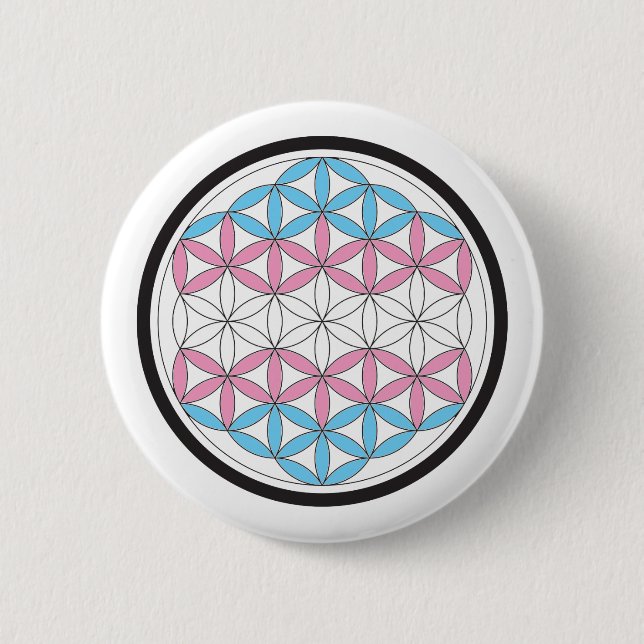 Transsakrale Geometrie Button (Vorderseite)