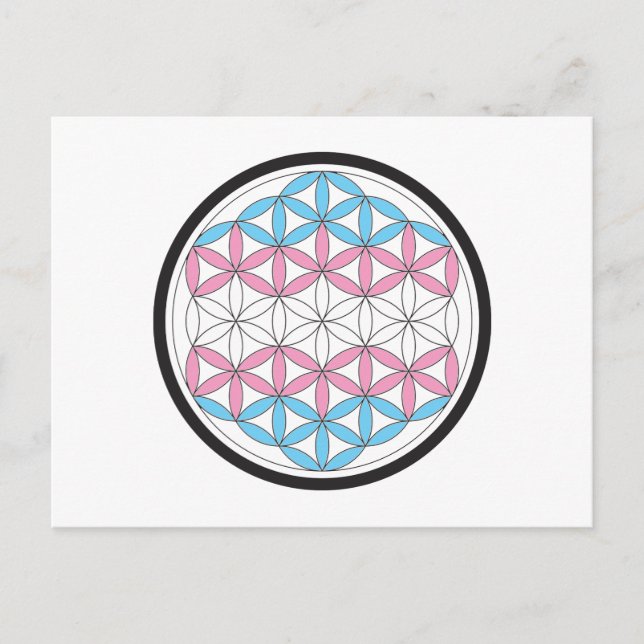 Transsakrale Geometrie Postkarte (Vorderseite)