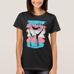 Transsexuelle Trans Pride Fist Transgender Flag Qu T-Shirt