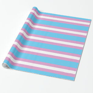 TRANSSEXUELLES STREIFEN-DESIGN -.pnng Geschenkpapier