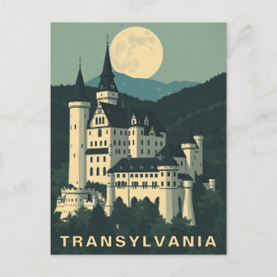 Transsilvanien Rumänien Reise Gotischer Burg Postkarte