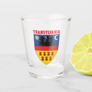 Transsilvanienwappen Schnapsglas