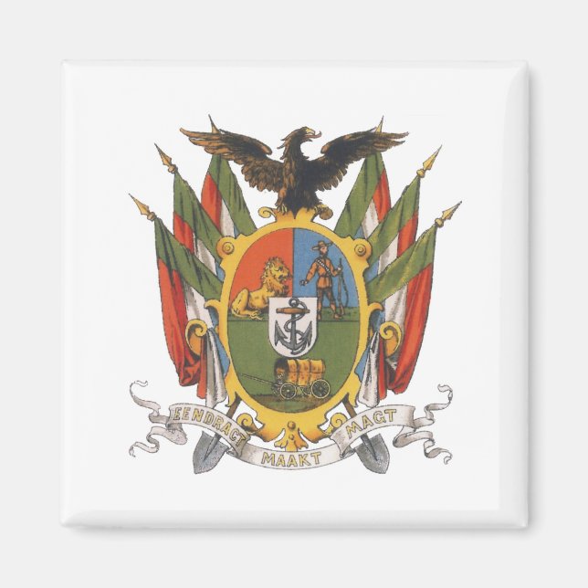 Transvaal Coat of Arms, Südafrika: Vorkriegszeit Magnet (Vorne)