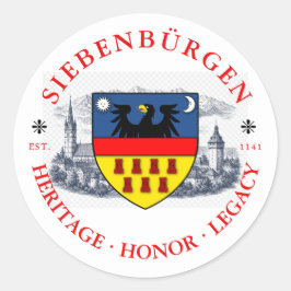 Transylvanian Saxons Crest Runder Aufkleber