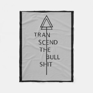 Transzendiere den Bull Sht Yoga Camping Wear Fleecedecke