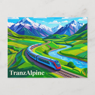 TranzAlpine (Südliche Alpen) Neuseeland Postkarte